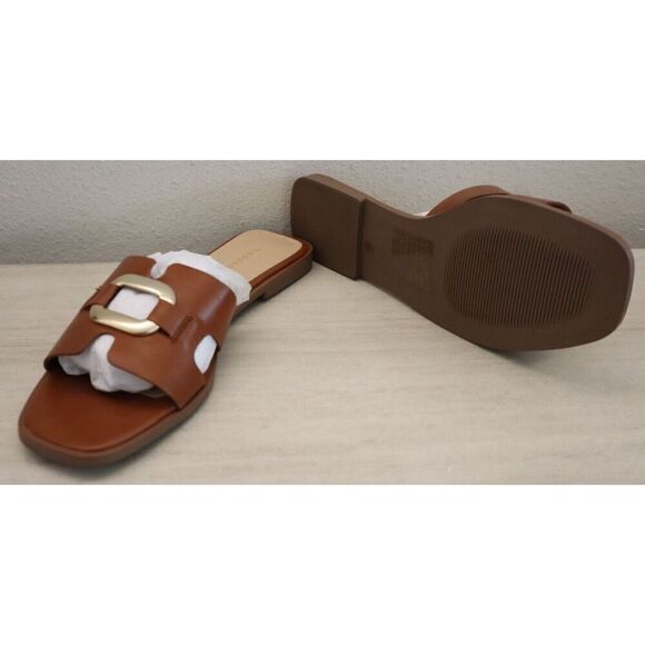 Madden Girl ELLI05J1 Women's Sz 8.5M Tan Paris Elliot Slide Sandals SIB - Picture 3 of 9
